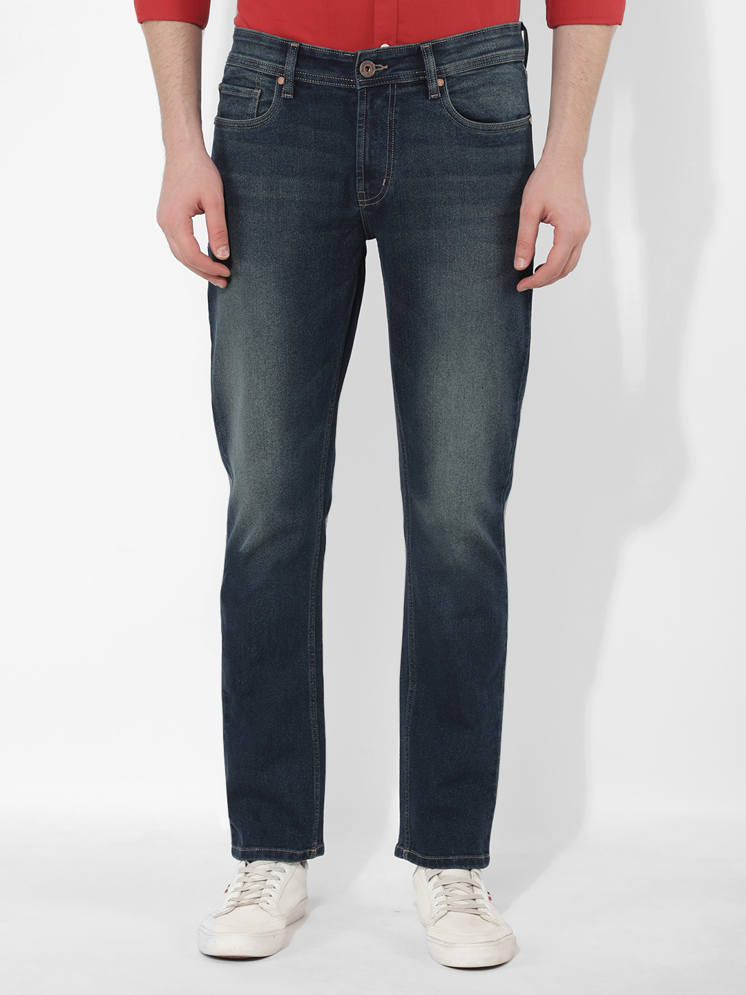 Numero Uno Men Solid Blue Jeans